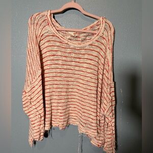 We‎ The Free/Free People Oversized Cotton Sweater Top- Large